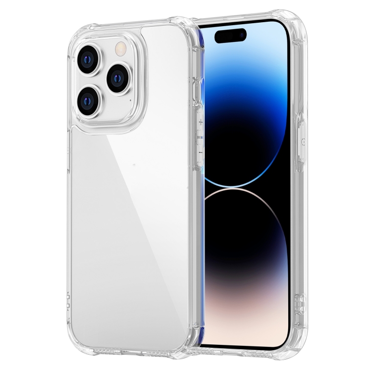 

Stereo Sound Design Shockproof Clear Acrylic Phone Case For iPhone 14 Pro Max(Transparent)