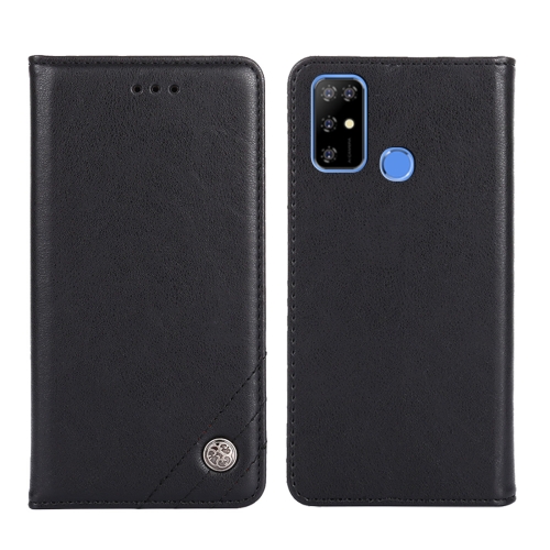 

For Doogee X96 Pro Non-Magnetic Retro Texture Horizontal Flip Leather Phone Case(Black)