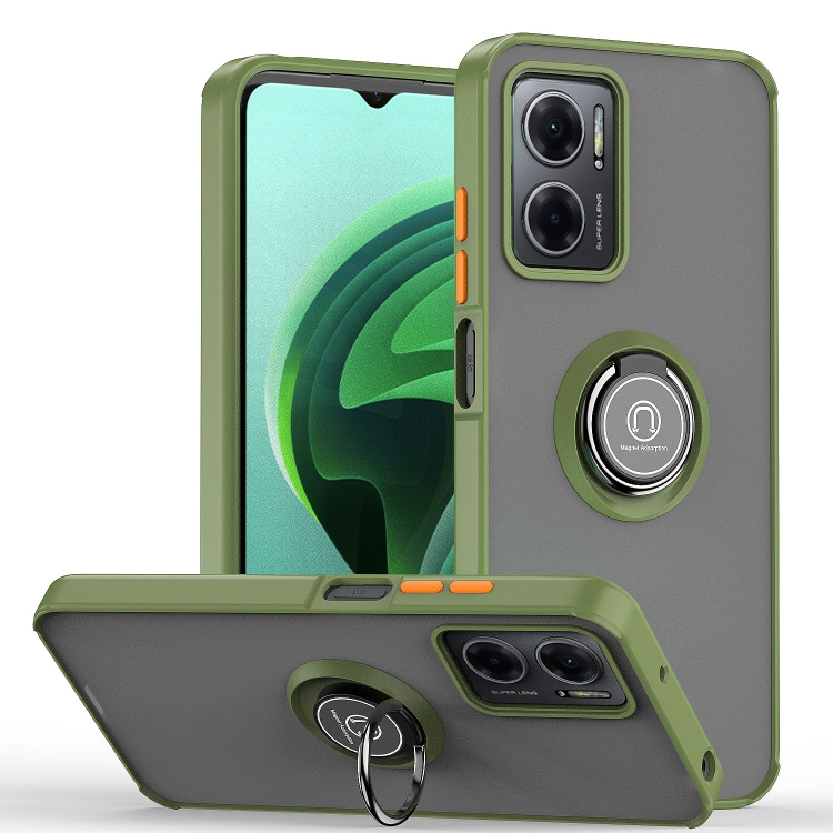 

For Xiaomi Redmi Note 11E Q Shadow 1 Series TPU and PC Phone Case(Army Green)