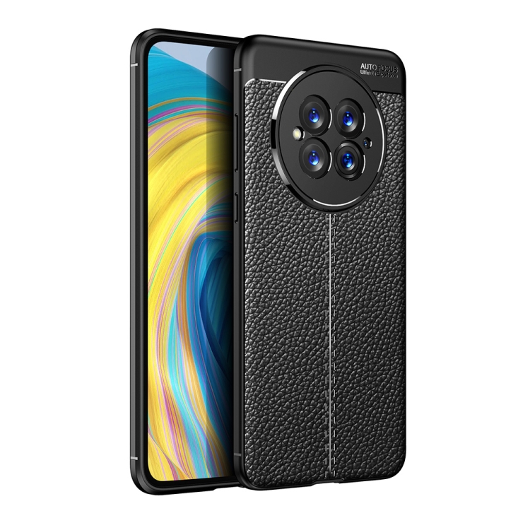 

For Huawei Mate 50 Litchi Texture TPU Shockproof Phone Case(Black)