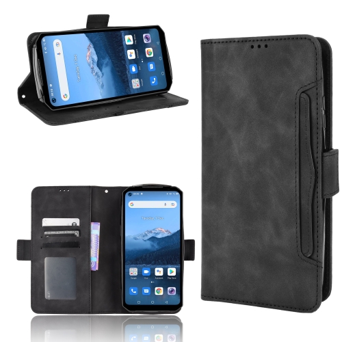 

For Oukitel WP16 Skin Feel Calf Texture Card Slots Leather Phone Case(Black)