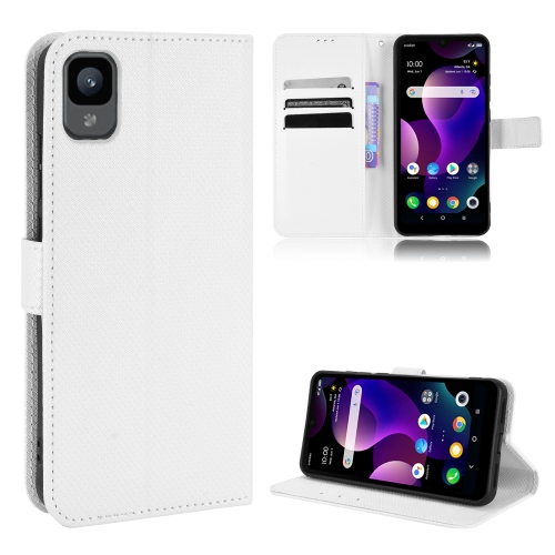 

For TCL 30Z Diamond Texture Leather Phone Case(White)