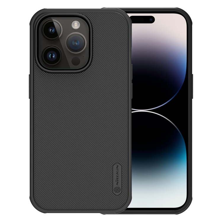 

For iPhone 14 Pro NILLKIN Frosted Shield Pro PC + TPU Phone Case(Black)