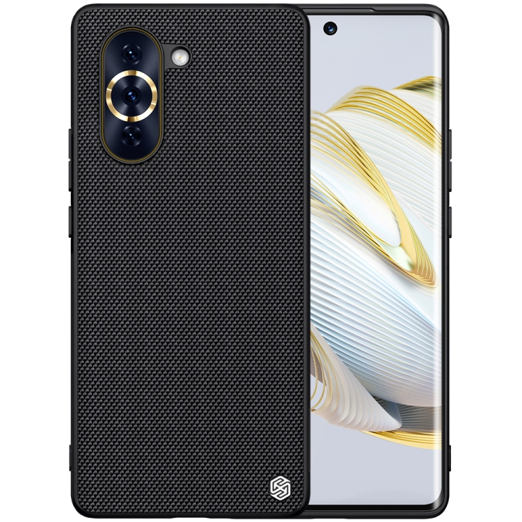 

For Huawei nova 10 NILLKIN 3D Texture Nylon Fiber PC+TPU Phone Case(Black)