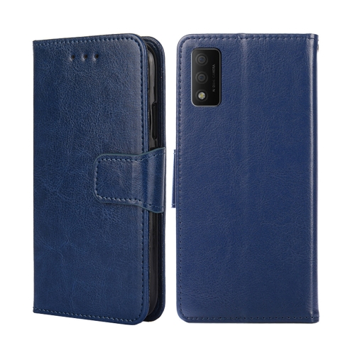 

For TCL 30T/T603DL Crystal Texture Leather Phone Case(Royal Blue)