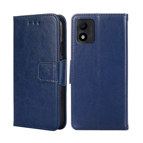 

For TCL 303 Crystal Texture Leather Phone Case(Royal Blue)