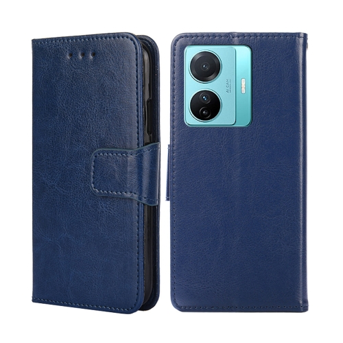 

For vivo S15E 5G/T1 Snapdragon 778G Crystal Texture Leather Phone Case(Royal Blue)