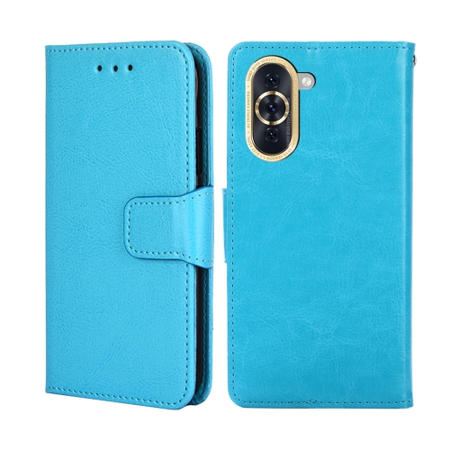 

For Huawei Nova 10 Crystal Texture Leather Phone Case(Light Blue)