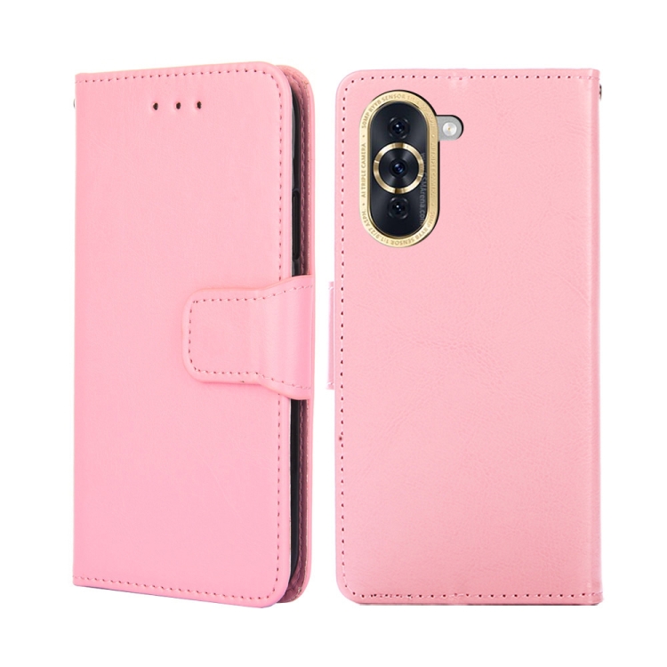 

For Huawei Nova 10 Crystal Texture Leather Phone Case(Pink)