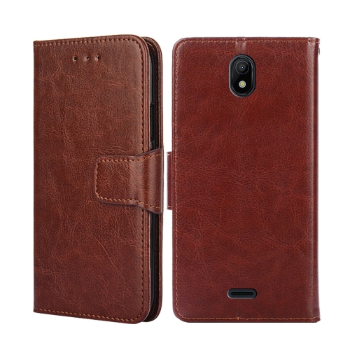 

For Nokia C100 Crystal Texture Leather Phone Case(Brown)