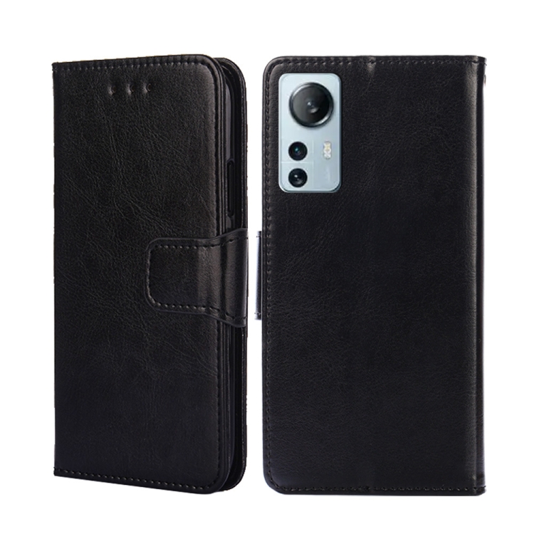 

For Xiaomi 12 Lite Crystal Texture Leather Phone Case(Black)