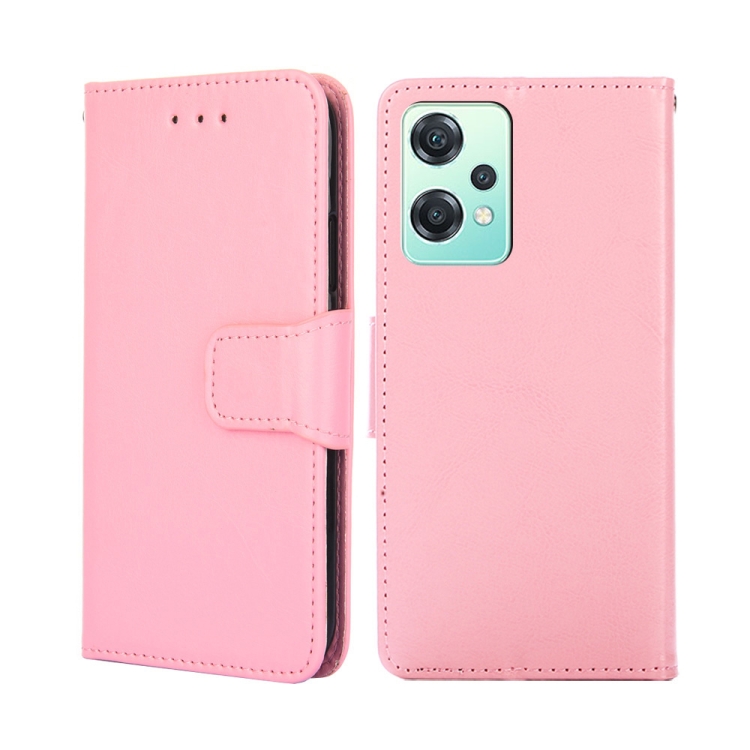 

For OnePlus Nord CE 2 Lite 5G Crystal Texture Leather Phone Case(Pink)