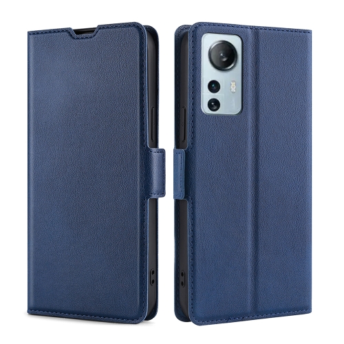 

For Xiaomi 12 Lite Ultra-thin Voltage Side Buckle Horizontal Flip Leather Phone Case(Blue)