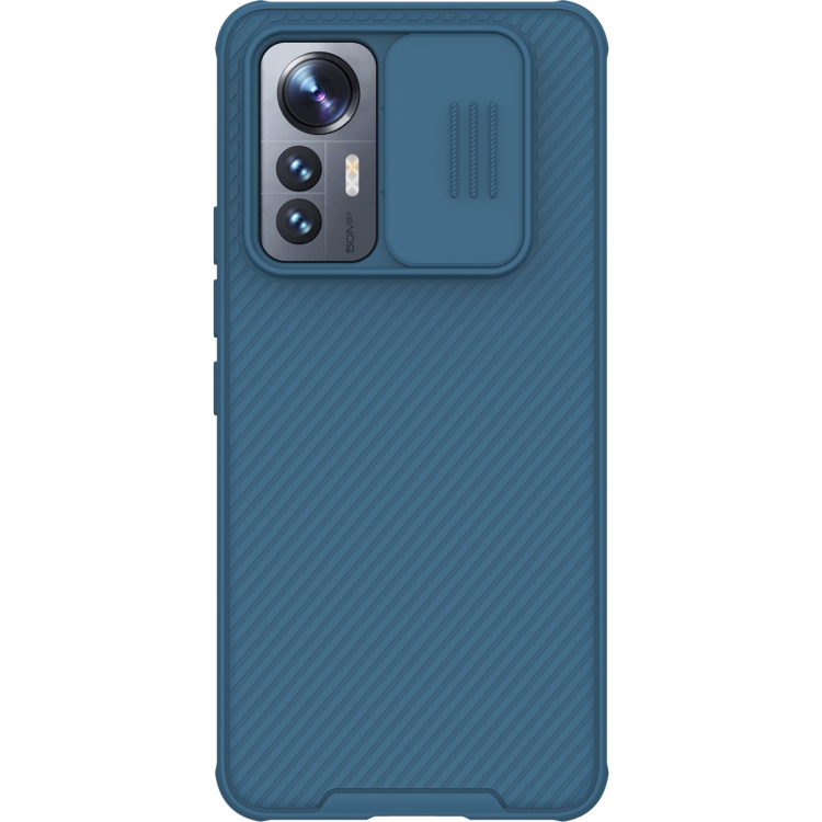 

For Xiaomi 12 Lite NILLKIN Black Mirror Pro Series Camshield PC Phone Case(Blue)