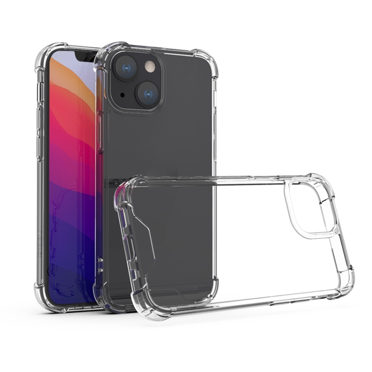 

For iPhone 13 mini Four-corner Airbag Anti-fall Phone Case (Transparent)