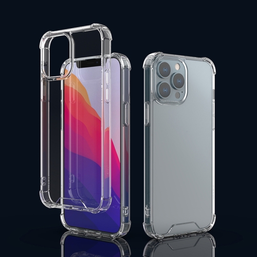 

For iPhone 13 Pro Four-corner Airbag Anti-fall Phone Case (Transparent)