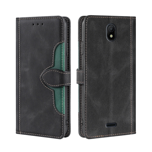 

For Nokia C100 Skin Feel Magnetic Buckle Leather Phone Case(Black)