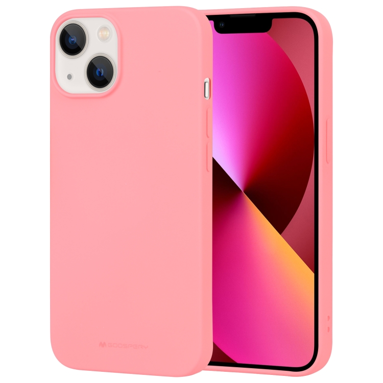 

For iPhone 14 Plus GOOSPERY SOFT FEELING Liquid TPU Phone Case (Pink)