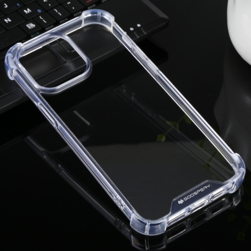 

For iPhone 14 Pro Max MERCURY GOOSPERY Four-Corner Shockproof Soft Case (Transparent)