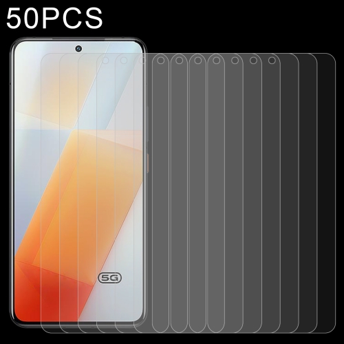 

50 PCS 0.26mm 9H 2.5D Tempered Glass Film For vivo iQOO 9 / iQOO 9T