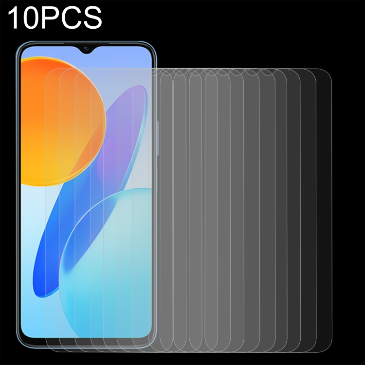 

10 PCS 0.26mm 9H 2.5D Tempered Glass Film For Honor X8 5G / X8a / Play7T Pro