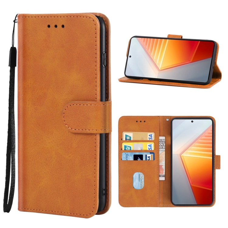 

For vivo iQOO 9T Leather Phone Case(Brown)