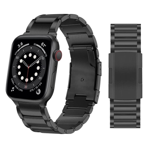 

Titanium Alloy Watch Band For Apple Watch Ultra 49mm&Watch Ultra 2 49mm / Series 9&8&7 45mm / SE 3&SE 2&6&SE&5&4 44mm / 3&2&1 42mm(Black)