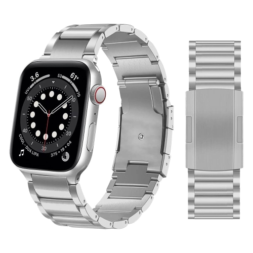 

Titanium Alloy Watch Band For Apple Watch Series 9&8&7 41mm / SE 3&SE 2&6&SE&5&4 40mm / 3&2&1 38mm(Silver)