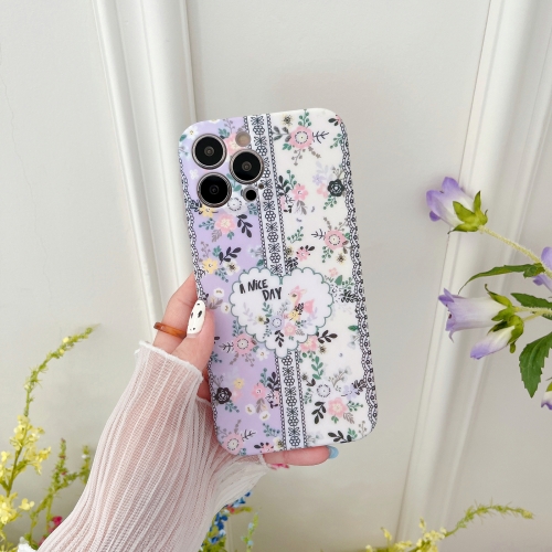 

Small Floral TPU Phone Case For iPhone 12 Pro(B)