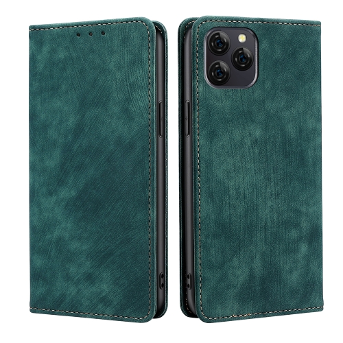 

For Blackview A95 RFID Anti-theft Brush Magnetic Leather Phone Case(Green)
