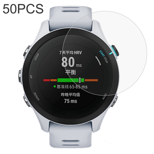 

50 PCS 0.26mm 2.5D 9H Tempered Glass Film Watch Screen Protector For Garmin Forerunner 255s
