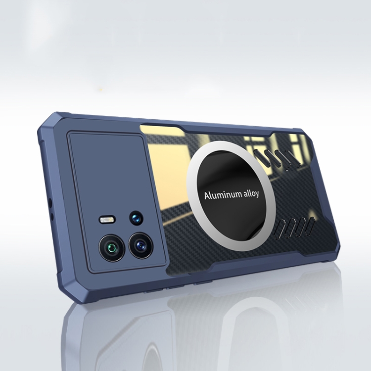 

For vivo iQOO 9 Pro Gaming Cooling Phone Case(Blue)