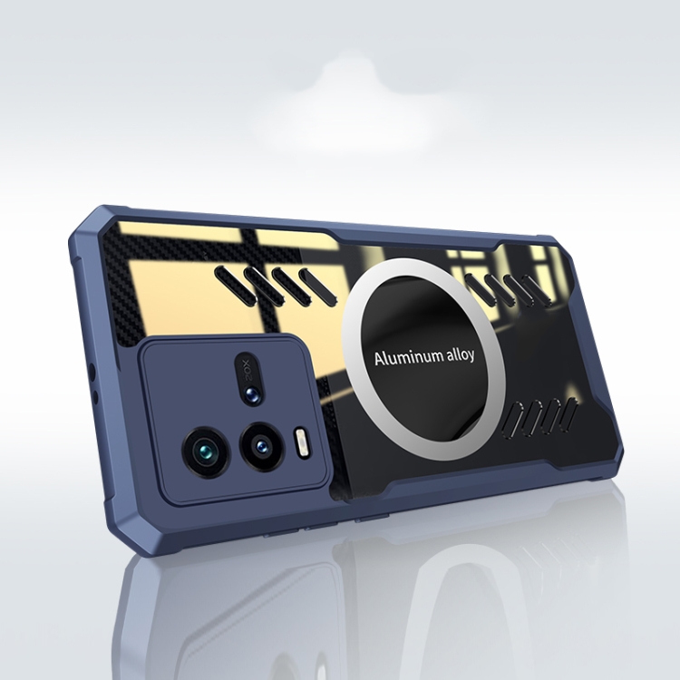 

For vivo iQOO 10 Gaming Cooling Phone Case(Blue)