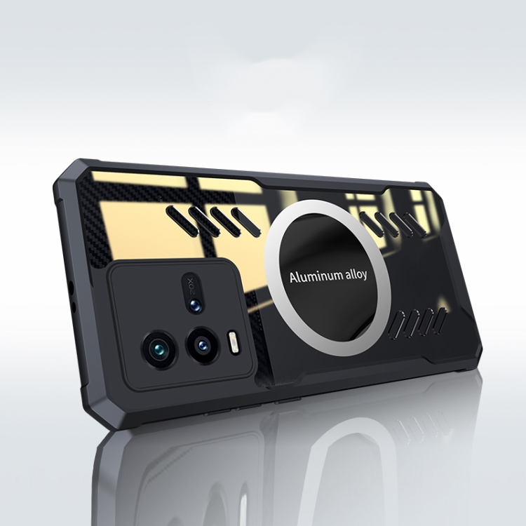 

For vivo iQOO 10 Pro Gaming Cooling Phone Case(Black)