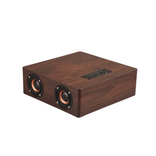 

Q5 Home Computer TV Wooden Wireless Bluetooth Speaker(Black Walnut)