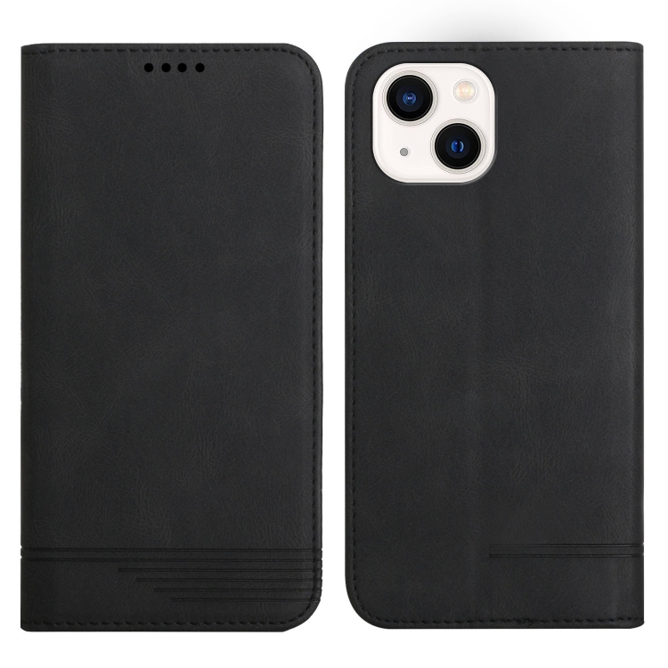 

Strong Magnetic Leather Case For iPhone 13(Black)