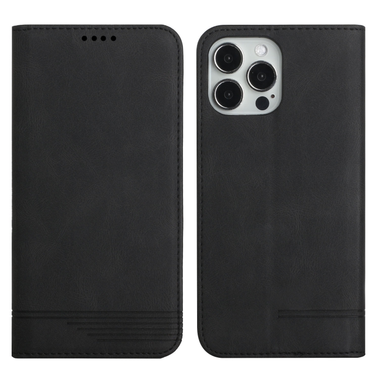 

Strong Magnetic Leather Case For iPhone 11 Pro(Black)