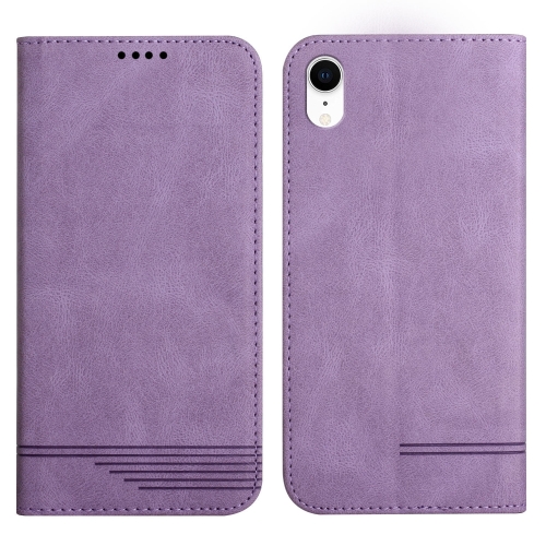 

Strong Magnetic Leather Case For iPhone XR(Purple)