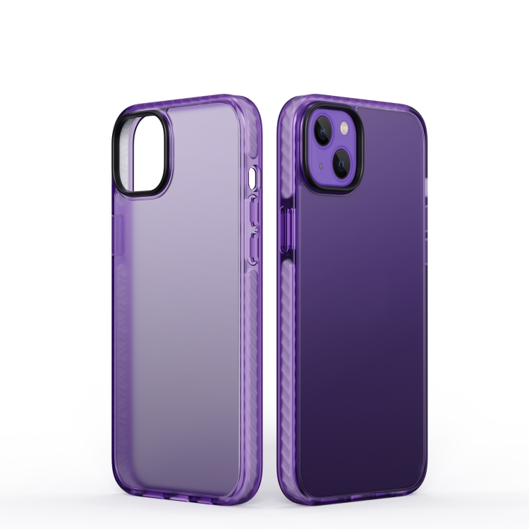 

Dunjia Series TPU + PC Shockproof Phone Case For iPhone 14(Purple)