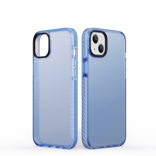 

For iPhone 14 Dunjia Series TPU + PC Shockproof Phone Case (Blue)
