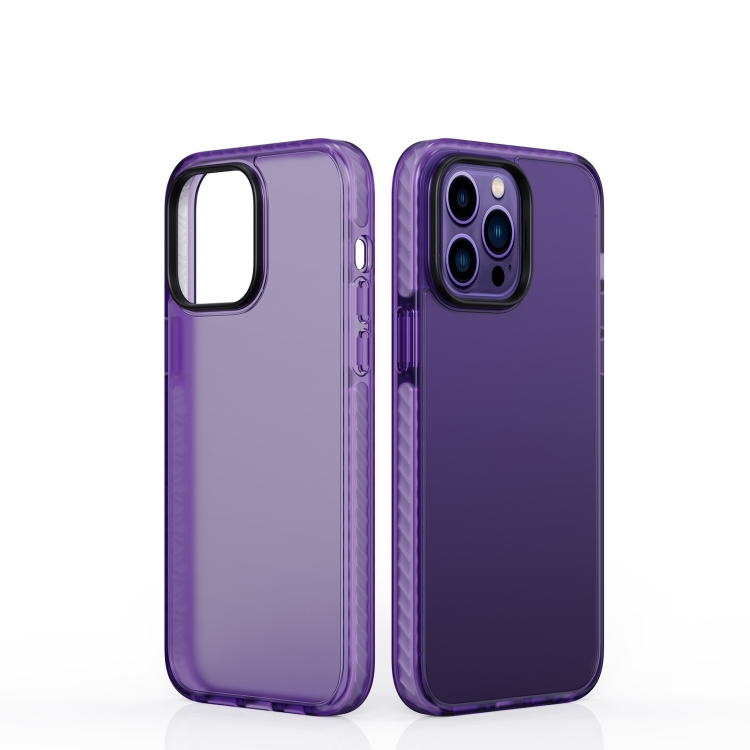 

For iPhone 14 Pro Dunjia Series TPU + PC Shockproof Phone Case(Purple)