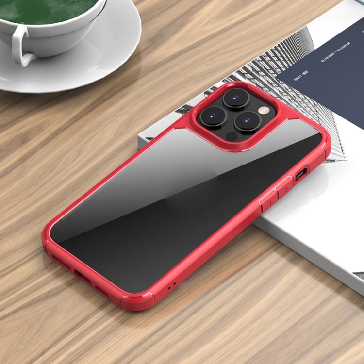 

iPAKY Shockproof PC + TPU Protective Phone Case For iPhone 14 Pro(Red)