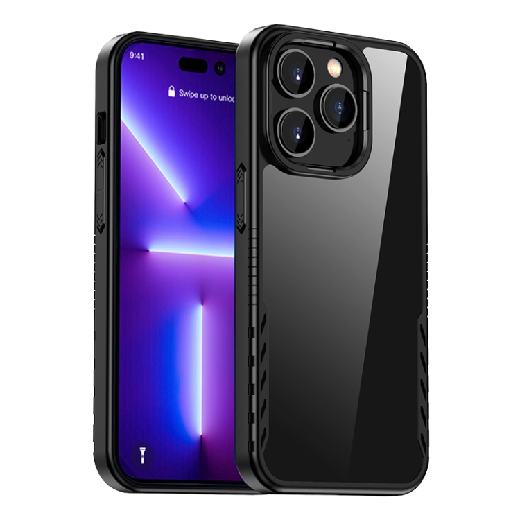 

iPAKY Shockproof PC + TPU Protective Phone Case For iPhone 14 Pro Max(Black)