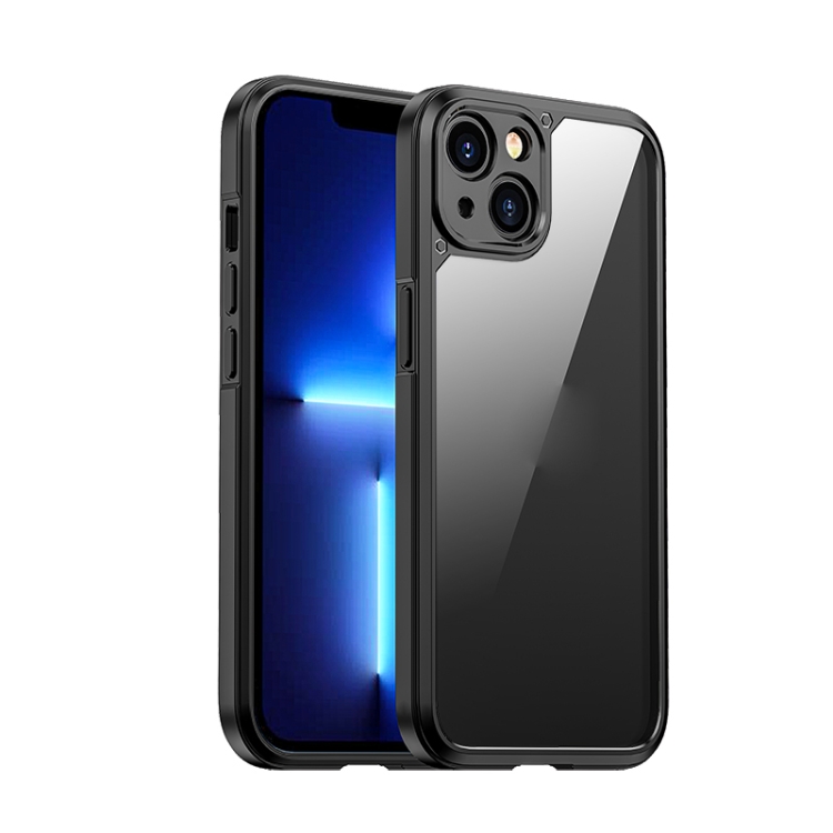 

For iPhone 12 iPAKY Shockproof PC + TPU Protective Phone Case(Black)