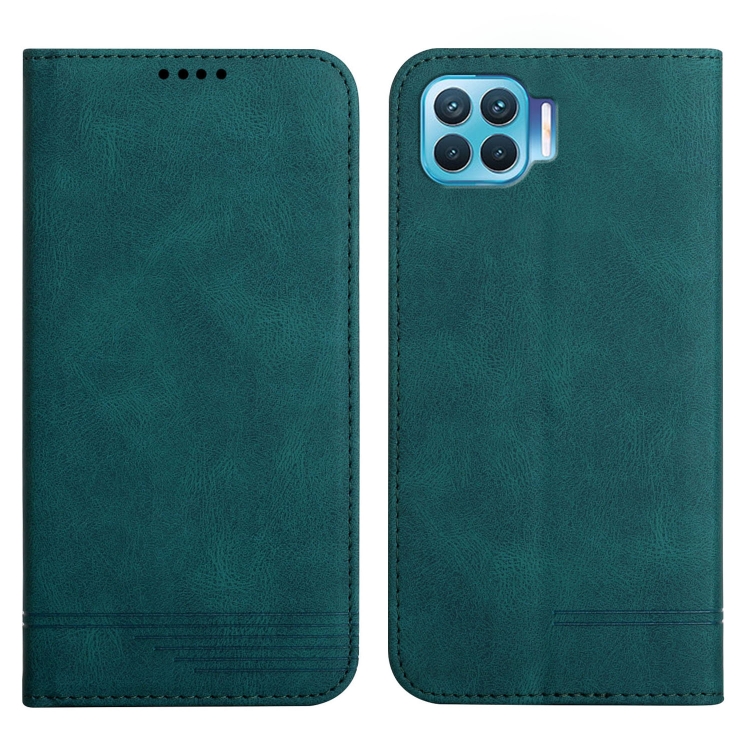 

For OPPO A93 4G / F17 Pro Strong Magnetic Leather Case(Green)