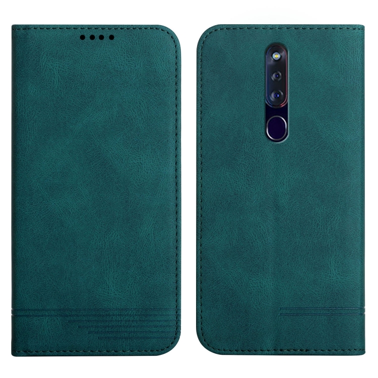 

For OPPO F11 Pro Strong Magnetic Leather Case(Green)