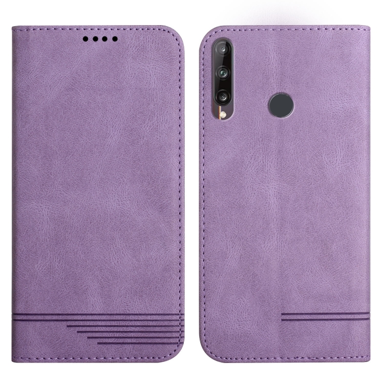 

For Huawei Y7p 2020 Strong Magnetic Leather Case(Purple)