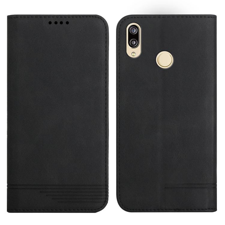 

For Huawei Y9 2019 Strong Magnetic Leather Case(Black)