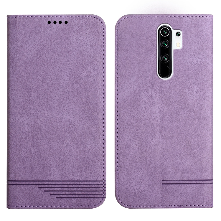 

For Xiaomi Redmi Note 8 Pro Strong Magnetic Leather Case(Purple)
