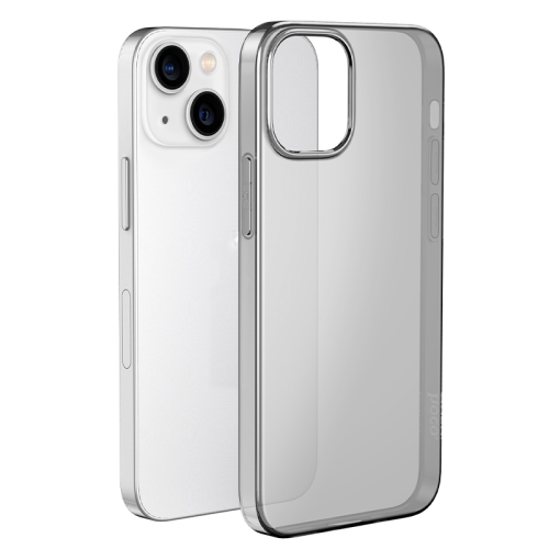 hoco Light Series Soft TPU Phone Case For iPhone 14 Max(Transparent Black)
